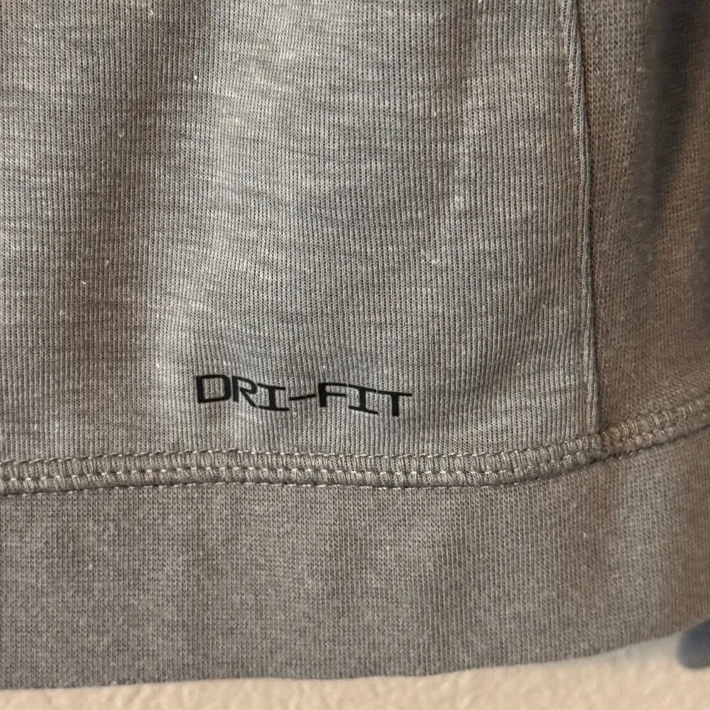 Nike Jordan Dri-Fit 1/4 Zip Gray Pullover Mens size Large